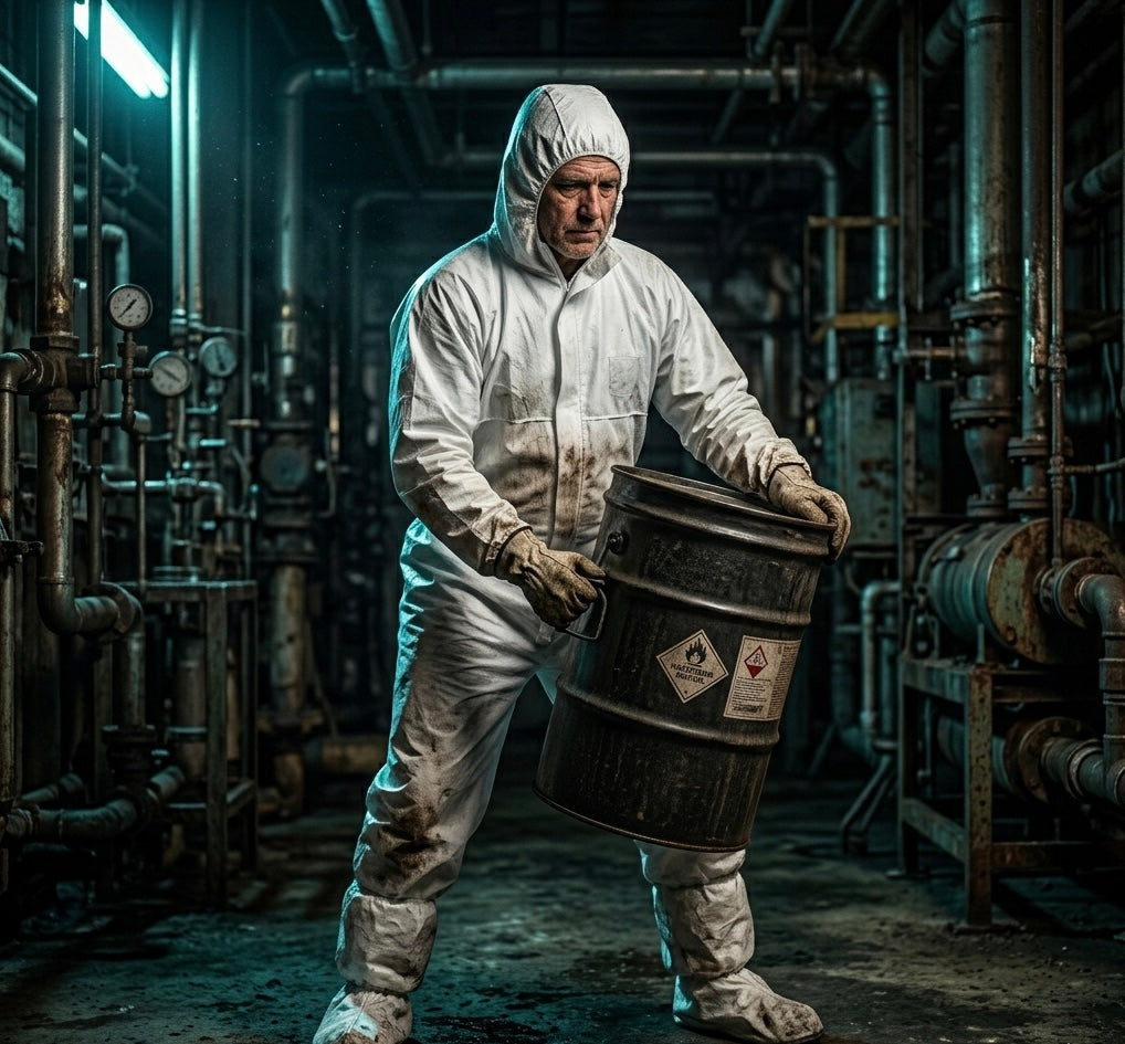Microporous Disposable Coveralls — Attached Hood & Boots, Waterproof Protection | Case of 25 Suits