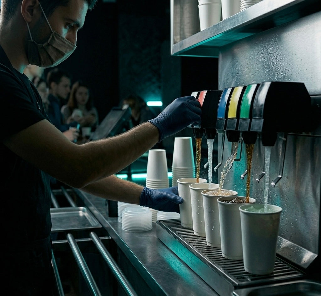 Single Wall Paper Cups — White — Food Service Grade