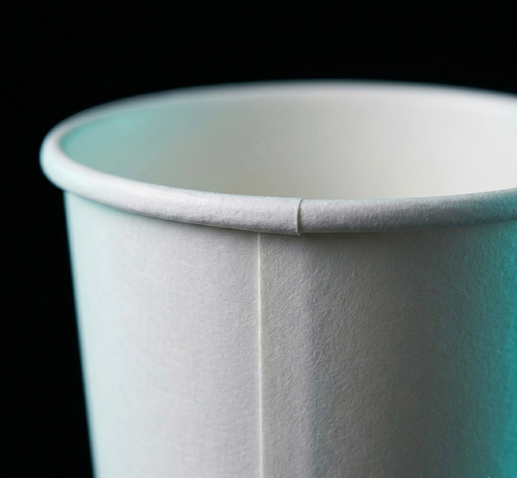 Single Wall Paper Cups — White — Food Service Grade