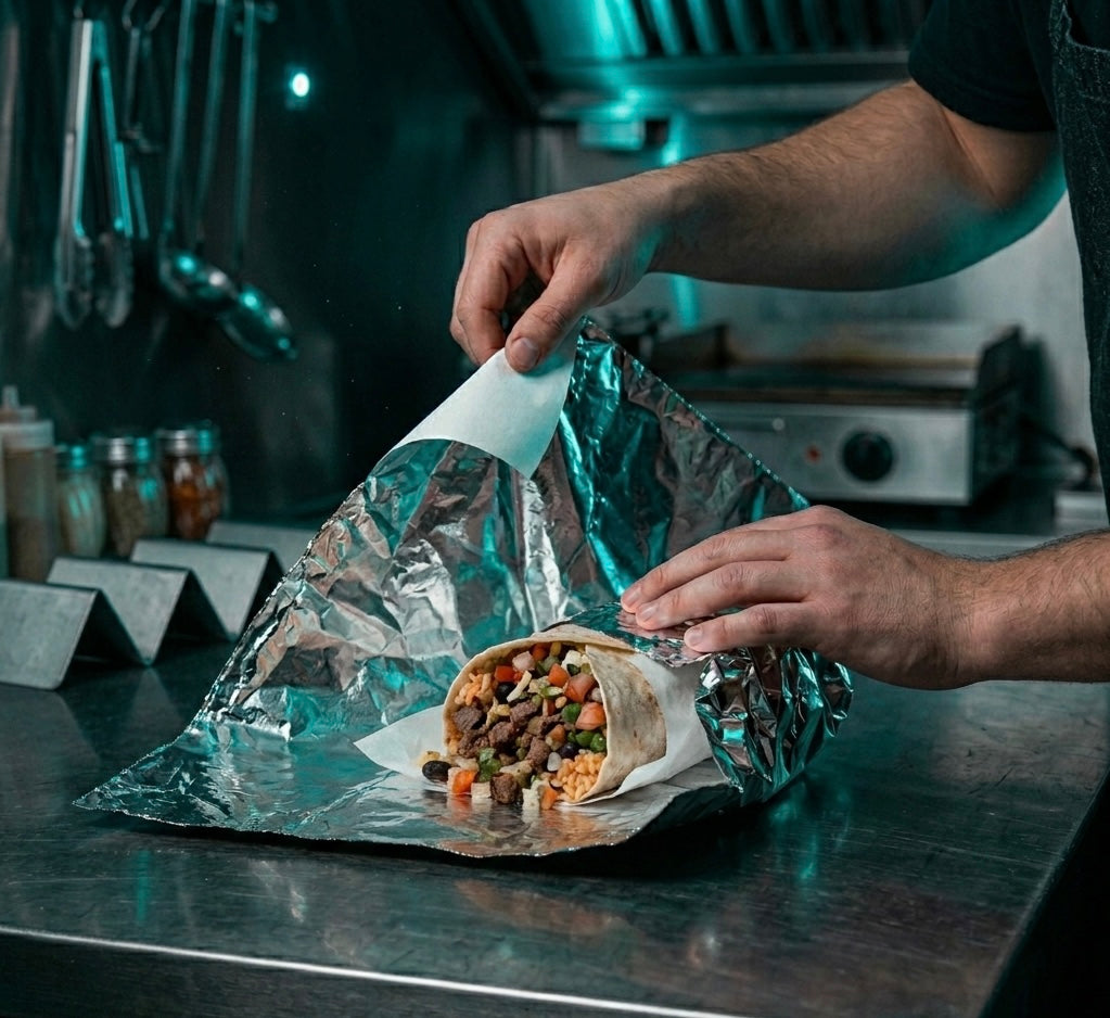 Insulated Foil Sandwich Wrap Sheets — Food Service Grade