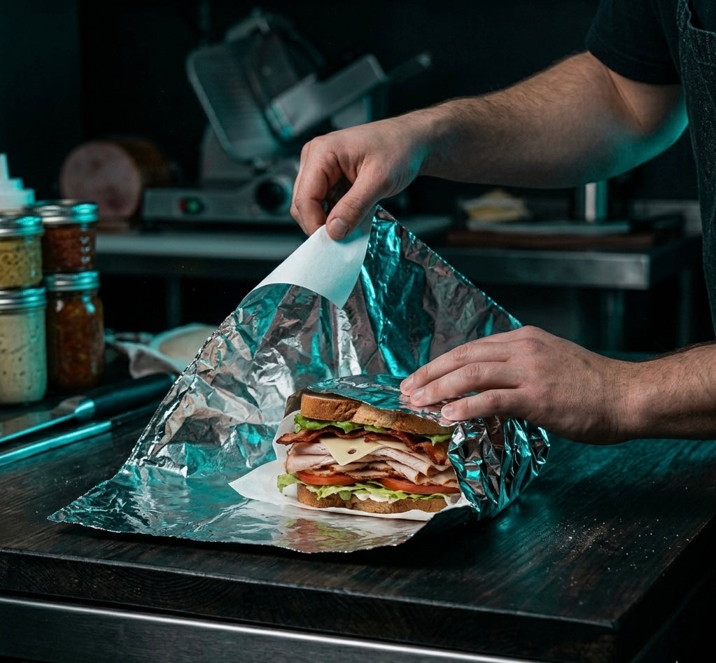 Insulated Foil Sandwich Wrap Sheets — Food Service Grade