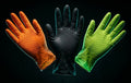 8 Mil Diamond Textured Nitrile Gloves — Heavy Duty Disposable